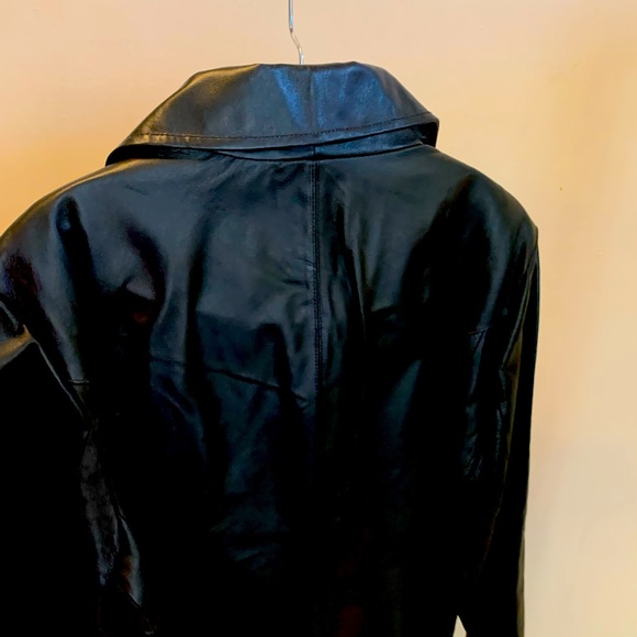 Black leather jacket size extra large East 5th by JCPenney - Picture 5 of 5